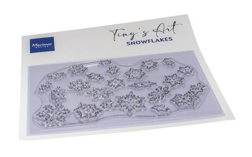 Marianne D Clear Stamps Tiny's Art - Sneeuwvlokken TC0916 130x85mm *
