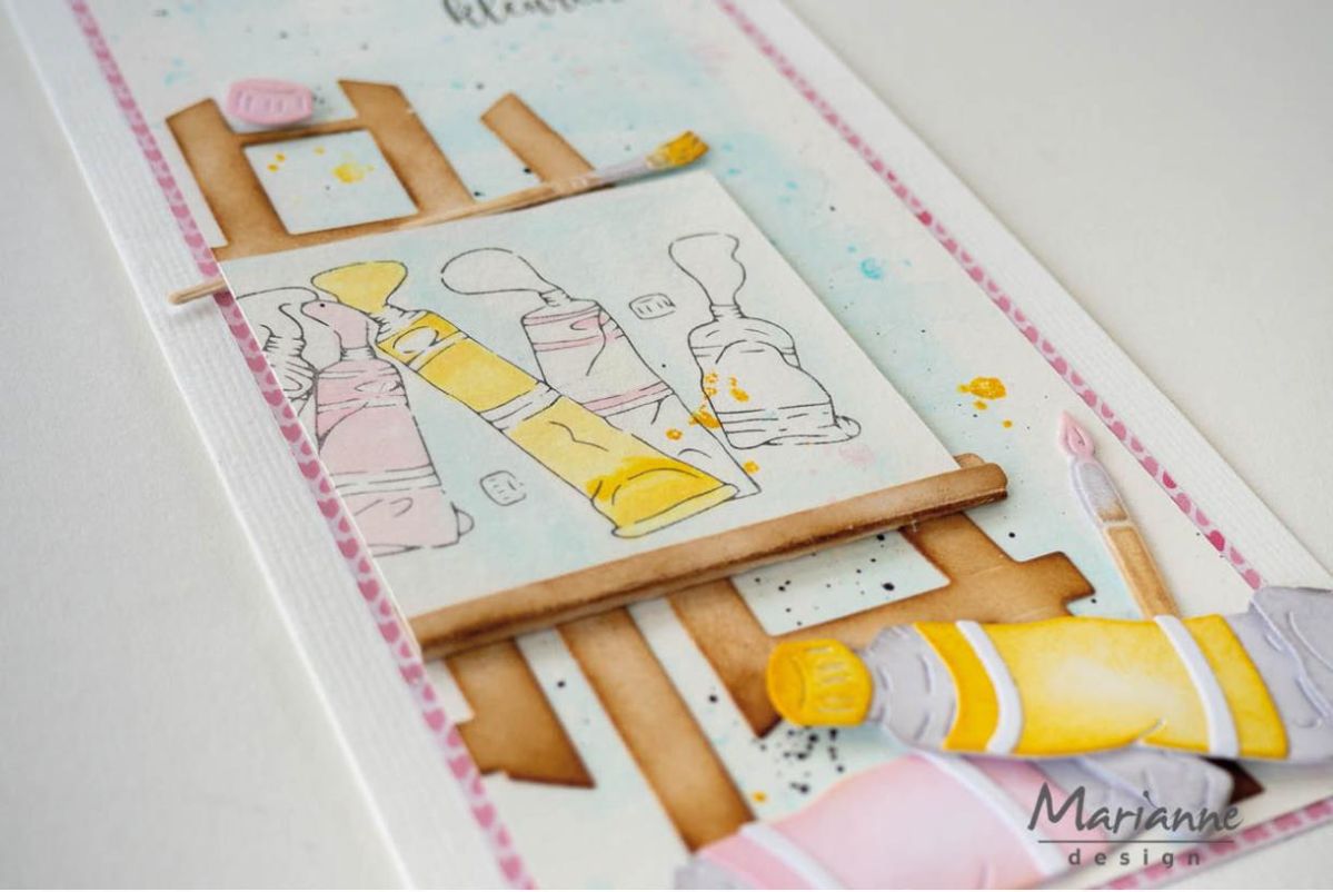 Marianne D Clear Stamps Tiny's Borders - Verftubes TC0923 55x128mm *