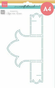 Marianne D Craft Stencil - Anja‘s Tulp PS8137 21x30cm*