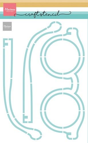Marianne D Craft stencil Bril PS8166 210x149mm *