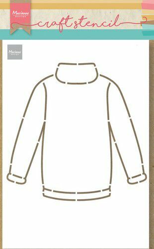Marianne D Craft Stencil Craft stencil Sweater PS8076 21x15cm (AFGEPRIJSD)