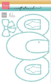 Marianne D Craft Stencil - Egg cottage by Marleen PS8155 148,5x210mm *