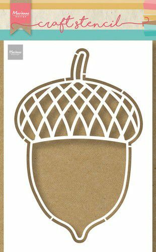 Marianne D Craft Stencil - Eikel PS8102 21x15cm (AFGEPRIJSD)