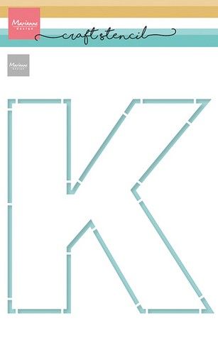 Marianne D Craft Stencil - K-Letter PS8149 210x149 mm *