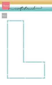 Marianne D Craft Stencil - L-letter PS8154 210x149mm *
