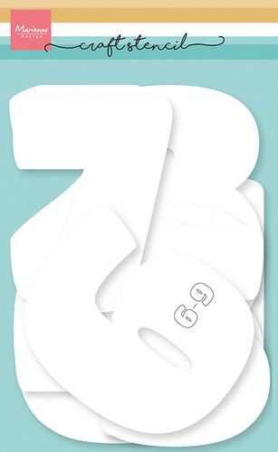 Marianne D Craft stencil Nummers 12cm PS8167 *