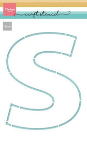 Marianne D Craft Stencil - S-Letter PS8147 210x149 mm *