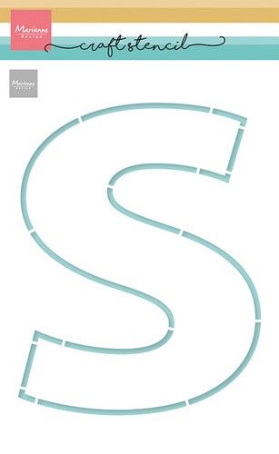 Marianne D Craft Stencil - S-Letter PS8147 210x149 mm *