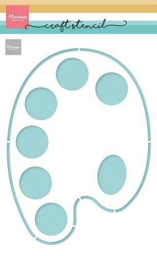 Marianne D Craft Stencil - Verfpalet PS8156 210x149mm *