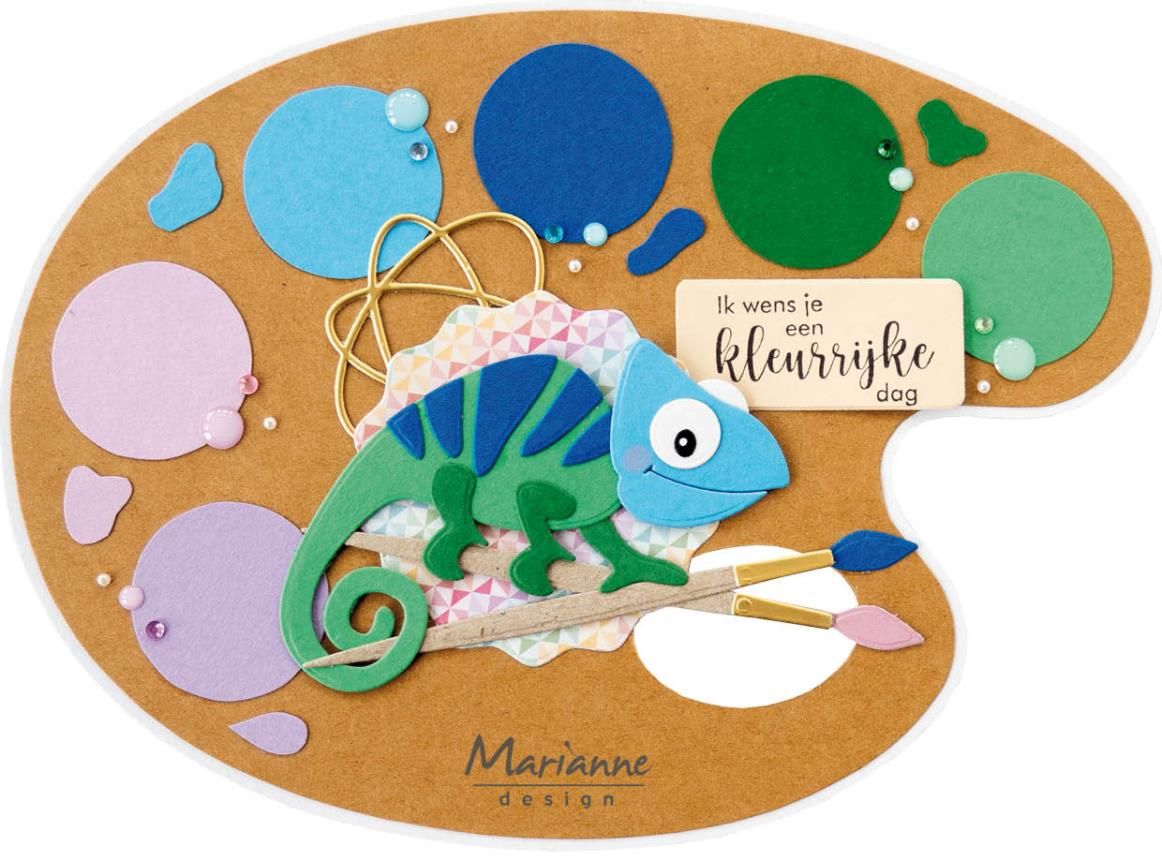 Marianne D Craft Stencil - Verfpalet PS8156 210x149mm *