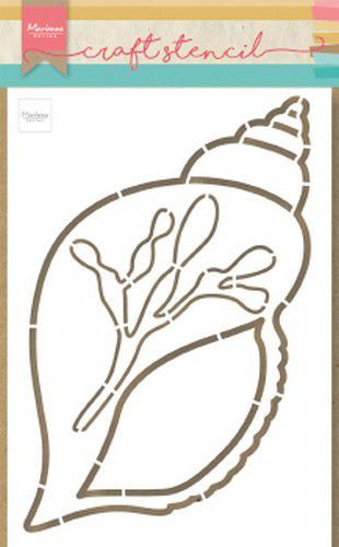 Marianne D Craft Stencil Zee Schelp PS8064 21 x 15 cm (AFGEPRIJSD)