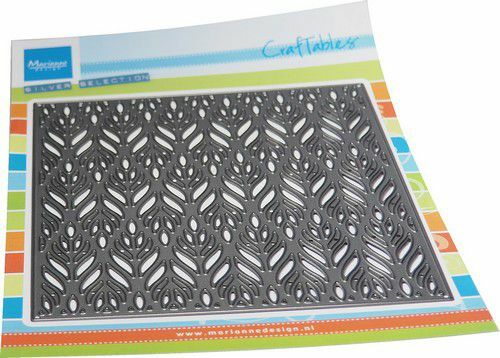 Marianne D Craftable Achtergrond bladeren 130x130mm (CR1622)*