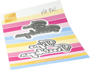 Marianne D Craftable Hot Foil- Fijne feestdagen (NL) CR1670 83,5x45,5mm *