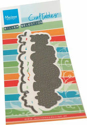 Marianne D Craftable Stitching Schelpen border CR1592 80x210mm  (AFGEPRIJSD)