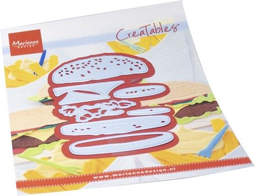 Marianne D Creatable Broodje hamburger LR0867 63x93mm *