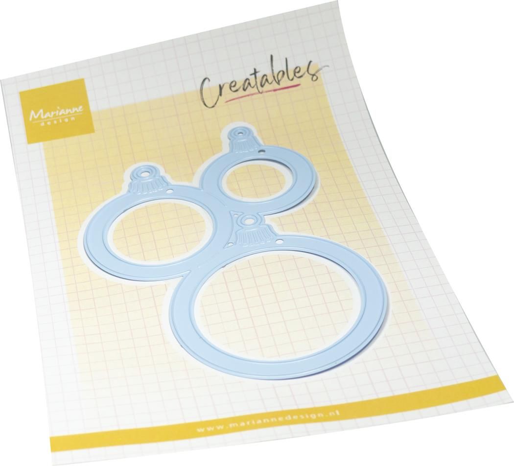 Marianne D Creatable Layout-Kerstballen LR0877 80x119,5mm *