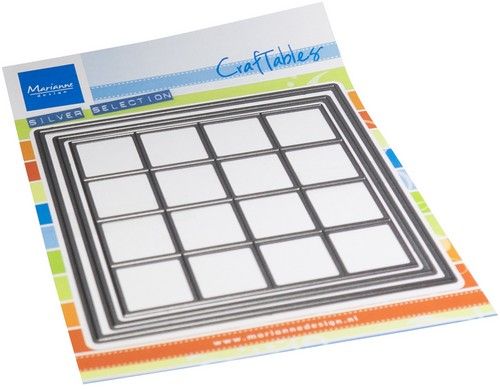 Marianne D Creatable Pixels Vierkant CR1650 105x105mm, squares 22x22mm *