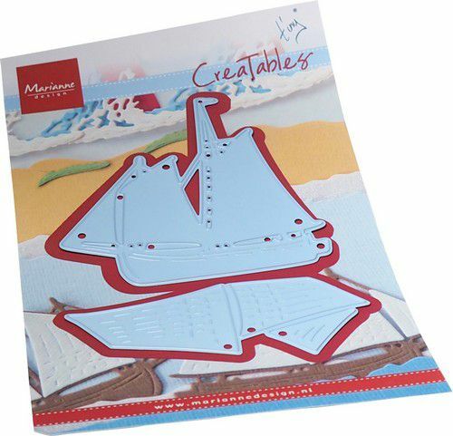 Marianne D Creatable Tiny‘s Zeilboot LR0810 80x80mm 85x37mm*