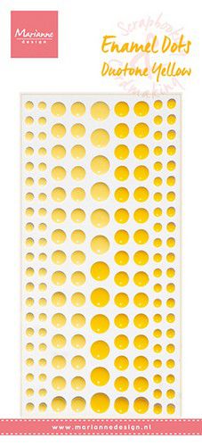 Marianne D Decoration Enamel dots - Duotone geel PL4527 156 dots *