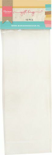 Marianne D Gift bags - Wit LR0047 80x240mm *