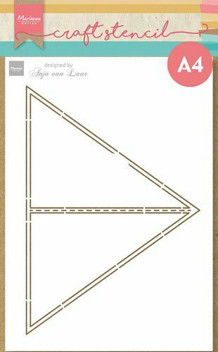 Marianne D Mask Stencil - Anja‘s Triangle card PS8131 A4*