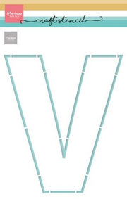 Marianne D Mask Stencil - letter V (Vaderdag) PS8161 210x149mm *