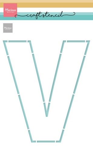 Marianne D Mask Stencil - letter V (Vaderdag) PS8161 210x149mm *