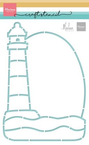 Marianne D Mask Stencil - Vuurtoren by Marleen PS8165 210x149mm *