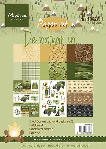Marianne D Paper pad De natuur in By Marleen PK9176 A5