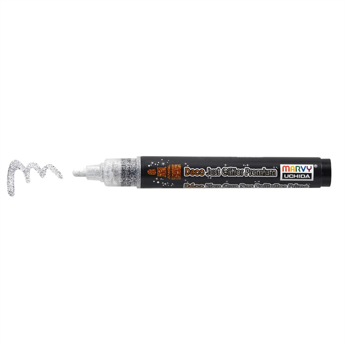 Marvy Uchida Deco Fabric Marker Glitter Silver (223-GSLV)