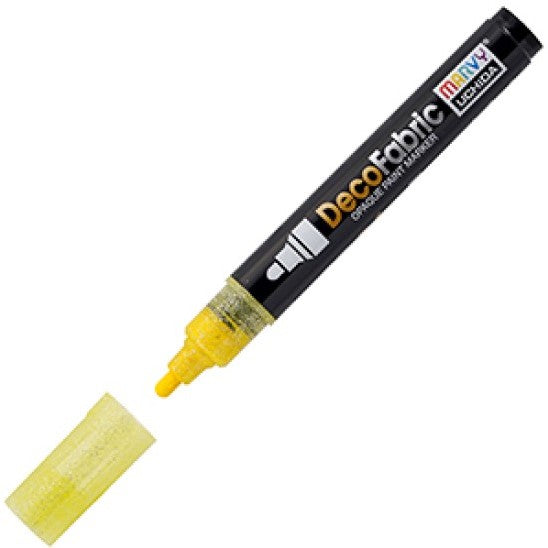 Marvy Uchida Deco Fabric Marker Glitter Yellow (223-G5)
