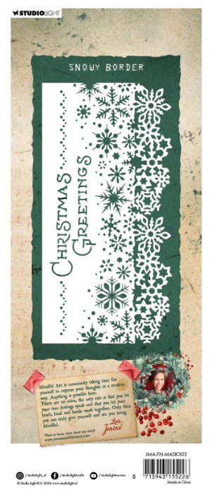 Studio Light • Festive Nostalgia Mask Snowy Border - MASK303*