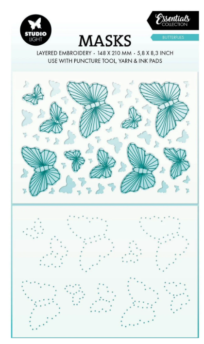 Studio Light • Essentials Puncture Tool Mask Butterflies - MASK309*