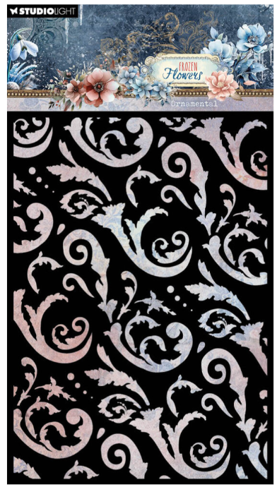 Studio Light • Frozen Flowers Mask Stencil Ornamental - MASK313*