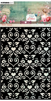 Studio Light • Jenine's Mindful Art Mask Sending You Love Heart Damask (JMA-SYL-MAKS316) *