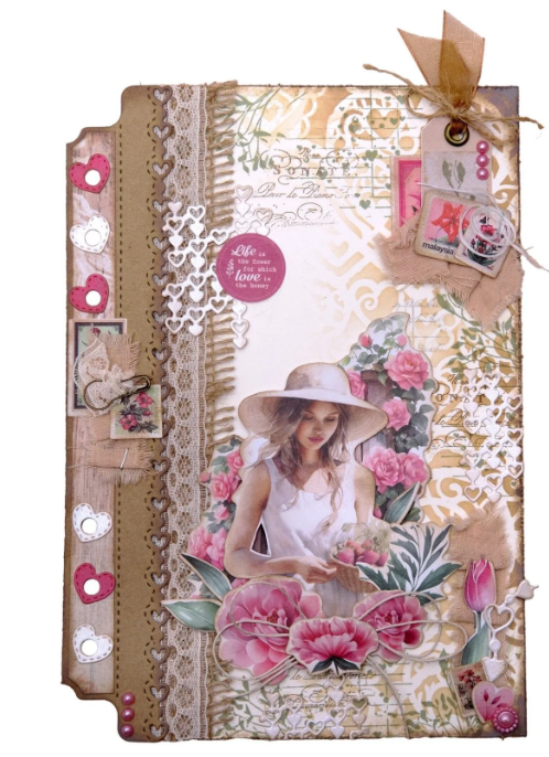 Studio Light • Jenine's Mindful Art Mask Sending You Love Heart Damask (JMA-SYL-MAKS316) *