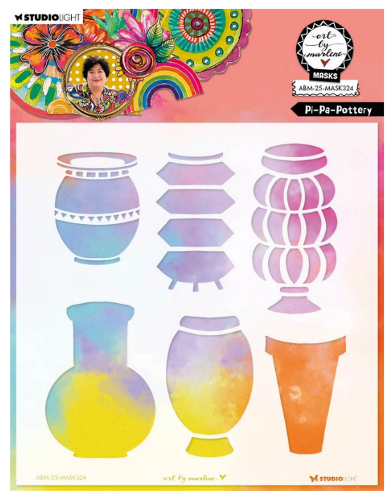 Studio Light • Art By Marlene Mask Pi-Pa-Pottery (ABM-25-MASK324) *