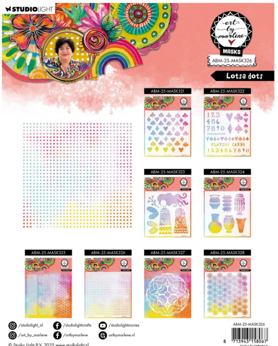 Studio Light • Art By Marlene Mask Lotsa dots (ABM-25-MASK326) *