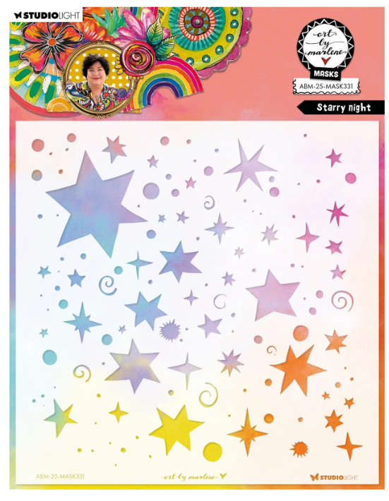 Studio Light • Art By Marlene Mask Stencil Starry Night (ABM-25-MASK331) *