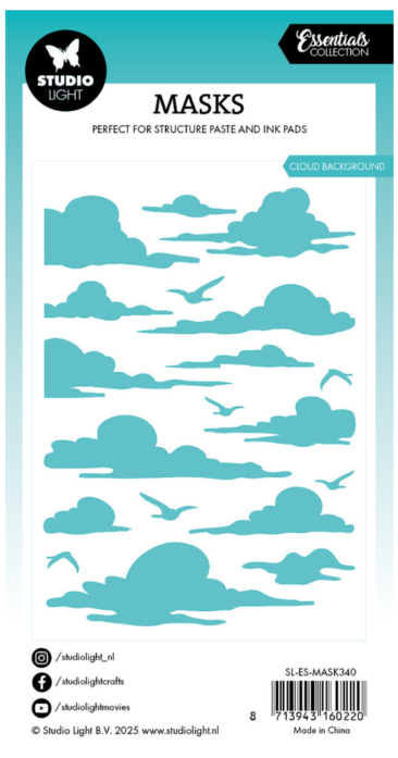 Studio Light • Essentials Mask Stencil Cloud Background (SL-ES-MASK340) *