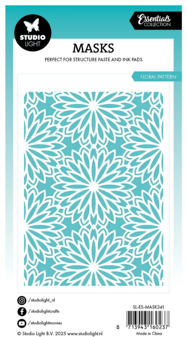 Studio Light • Essentials Mask Stencil Floral Background (SL-ES-MASK341) *