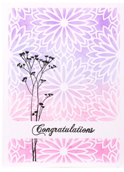 Studio Light • Essentials Mask Stencil Floral Background (SL-ES-MASK341) *