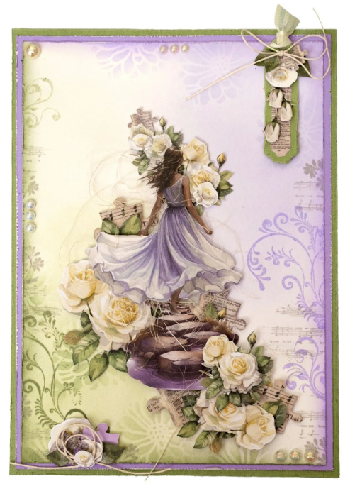 Studio Light • Growing & Blooming Mask Stencil Bless The Friends I Love (JMA-GB-MASK342) *