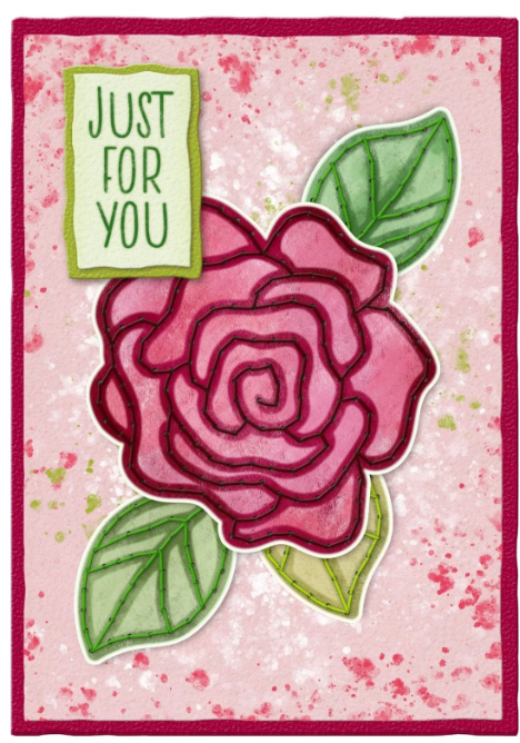 Studio Light • Essentials Mask Embroidery - Classic rose (SL-ES-MASK345) *