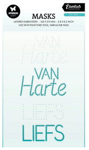 Studio Light • Essentials Mask Embroidery - Van harte (SL-ES-MASK346) *