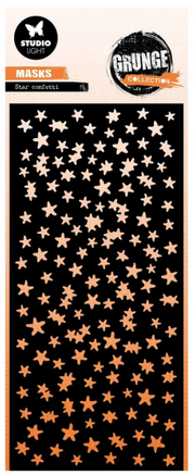 Studio Light • Grunge Collection Mask Stencil Star Confetti (SL-GR-MASK350) *