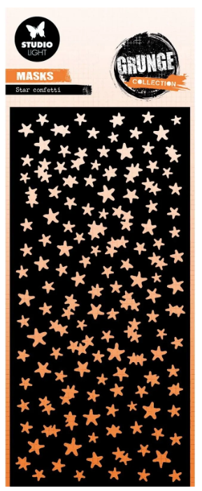 Studio Light • Grunge Collection Mask Stencil Star Confetti (SL-GR-MASK350) *