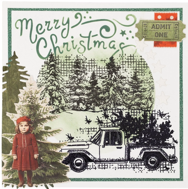 Studio Light • Grunge Collection Mask Stencil Christmas Post (SL-GR-MASK351) *