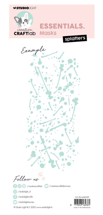 Creative Craftlab • Essentials Mask Stencil Splatters (CCL-ES-MASK359) *