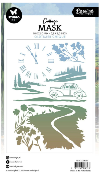 Studio Light • Essentials Mask Stencil Oldtimer Chique (SL-ES-MASK365) *